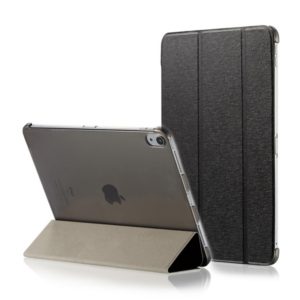 Silk Texture Horizontal Flip Magnetic PU Leather Case for iPad Pro 11 inch (2018), with Three-folding Holder & Sleep / Wake-up Function(Black) (OEM)