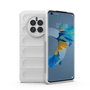 For Huawei Mate 50 Magic Shield TPU + Flannel Phone Case(White) (OEM)