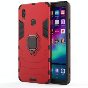 PC + TPU Shockproof Protective Case for Huawei Honor Note 10, with Magnetic Ring Holder(Red) (OEM)