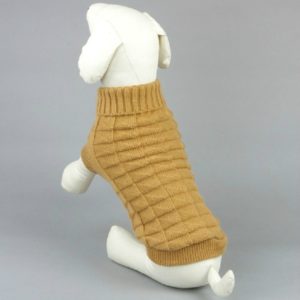 High-elastic Solid Color Dog Sweater Teddy Dog Clothes, Size:M(Yellow) (OEM)