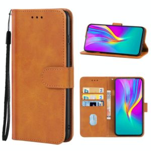 Leather Phone Case For Infinix Smart 4C(Brown) (OEM)
