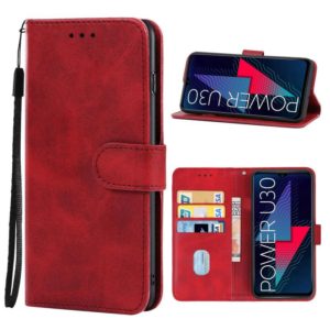 For Wiko Power U30 Leather Phone Case(Red) (OEM)