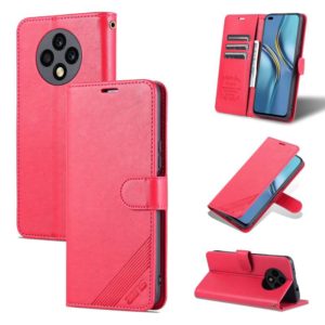 For U-Magic Enjoy 50 Plus AZNS Sheepskin Texture Flip Leather Phone Case(Red) (AZNS) (OEM)