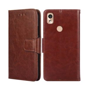 For Kyocera KY-51B Crystal Texture Leather Phone Case(Brown) (OEM)