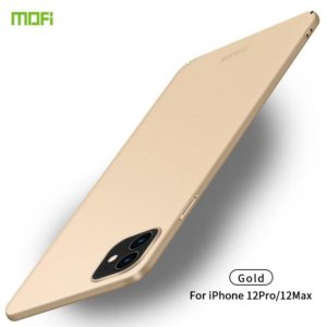 For iPhone 12 / 12 Pro MOFI Frosted PC Ultra-thin Hard Case(Gold) (MOFI) (OEM)