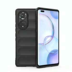 For Huawei Nova 9 Pro/Honor 50 Pro Magic Shield TPU + Flannel Phone Case(Black) (OEM)