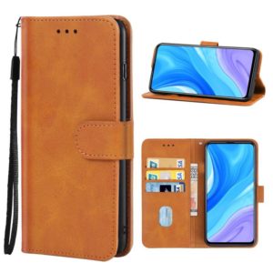 For Huawei P Smart Pro Leather Phone Case(Brown) (OEM)