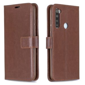 For Xiaomi Redmi Note 8 Crazy Horse Texture Horizontal Flip Leather Case with Holder & Card Slots & Wallet & Photo Frame(Brown) (OEM)