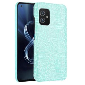 For Asus Zenfone 8 ZS590KS Shockproof Crocodile Texture PC + PU Case(Green) (OEM)