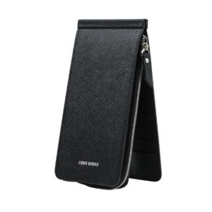 Ultra-thin Wallet Multi-card Position Multi-function Card Package Wallet(Black) (OEM)