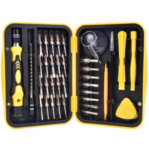 Watch Mobile Phone Disassembly Repair Tool Multi-function Deep Hole 38 in 1 Combination Screwdriver Set(Yellow) (OEM)
