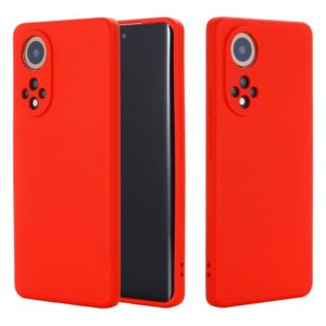 For Honor 50 Solid Color Liquid Silicone Dropproof Full Coverage Protective Case(Red) (OEM)