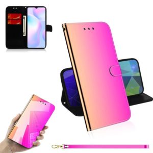 For Xiaomi Redmi 9A Imitated Mirror Surface Horizontal Flip Leather Case with Holder & Card Slots & Wallet & Lanyard(Gradient Color) (OEM)