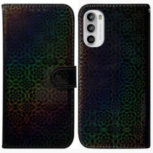 For Motorola Moto G62 5G Colorful Magnetic Buckle Leather Phone Case(Black) (OEM)