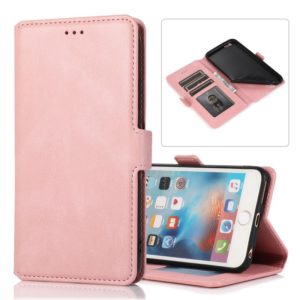 For iPhone 6 Plus Retro Magnetic Closing Clasp Horizontal Flip Leather Case with Holder & Card Slots & Photo Frame & Wallet(Rose Gold) (OEM)