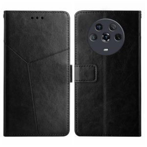 For Honor Magic4 Y Stitching Horizontal Flip Leather Phone Case(Black) (OEM)