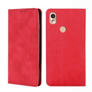 For Kyocera KY-51B Skin Feel Magnetic Horizontal Flip Leather Phone Case(Red) (OEM)