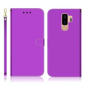 For Galaxy S9+ Imitated Mirror Surface Horizontal Flip Leather Case with Holder & Card Slots & Wallet & Lanyard(Purple) (OEM)