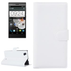 Horizontal Flip Solid color Leather Case with Card Slots & Holder & Wallet for ZTE Blade VEC 4G(White) (OEM)