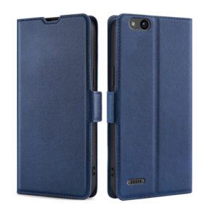 For ZTE Tempo X / N9137 Ultra-thin Voltage Side Buckle Flip Leather Case(Blue) (OEM)