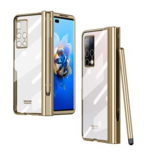For Huawei Mate X2 Electroplating Hinge Phone Case with Stylus(Gold) (OEM)