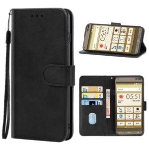 Leather Phone Case For Kyocera Basio 3(Black) (OEM)