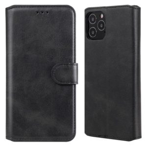 For iPhone 12 / 12 Pro Classic Calf Texture PU + TPU Horizontal Flip Leather Case, with Holder & Card Slots & Wallet(Black) (OEM)