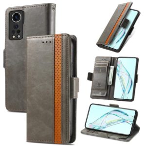 For ZTE Axon 30 5G CaseNeo Business Splicing Dual Magnetic Buckle Horizontal Flip PU Leather Case with Holder & Card Slots & Wallet(Grey) (OEM)