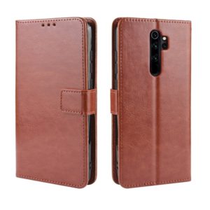 For Xiaomi Redmi Note 8 Pro Retro Crazy Horse Texture Horizontal Flip Leather Case with Holder & Card Slots & Photo Frame(Brown) (OEM)