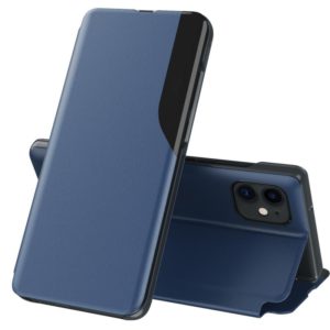 For iPhone 12 / 12 Pro Attraction Flip Holder Leather Phone Case(Blue) (OEM)