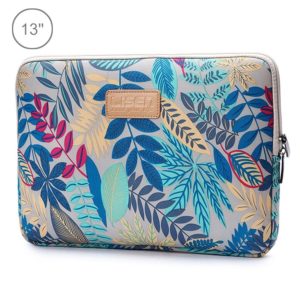 Lisen 13 inch Sleeve Case Colorful Leaves Zipper Briefcase Carrying Bag for Macbook, Samsung, Lenovo, Sony, DELL Alienware, CHUWI, ASUS, HP, 13 inch and Below Laptops(Grey) (OEM)