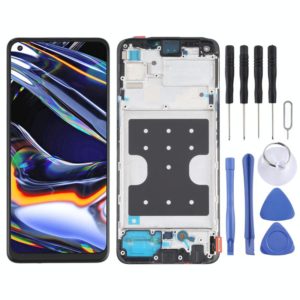 Original LCD Screen and Digitizer Full Assembly With Frame for OPPO Realme 7 Pro RMX2170 (OEM)
