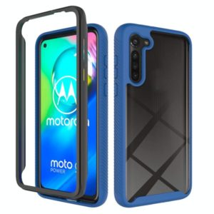 For Motorola Moto G8 Power (EU Version) Starry Sky Solid Color Series Shockproof PC + TPU Protective Case(Royal Blue) (OEM)
