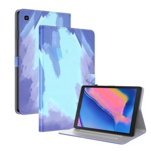 For Samsung Galaxy Tab A 8.0 2019 T290 / T295 / T297 Voltage Watercolor Pattern Skin Feel Magnetic Horizontal Flip PU Leather Case with Holder & Card Slots & Photo Frame(Winter Snow) (OEM)