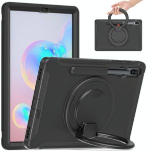 For Samsung Galaxy Tab S6 T860 Shockproof TPU + PC Protective Case with 360 Degree Rotation Foldable Handle Grip Holder & Pen Slot(Black) (OEM)
