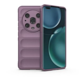 For Honor Magic4 Pro Magic Shield TPU + Flannel Phone Case(Purple) (OEM)
