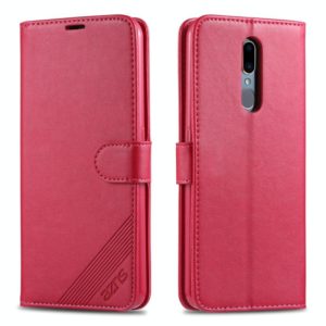 For OPPO A9 / A9x / F11 AZNS Sheepskin Texture Horizontal Flip Leather Case with Holder & Card Slots & Wallet(Red) (AZNS) (OEM)