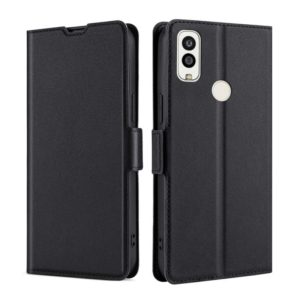 For Kyocera Android One S9 / Digno Sanga Edition Ultra-thin Voltage Side Buckle PU + TPU Leather Phone Case(Black) (OEM)