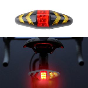 Bicycle Tail Light Intelligent Wireless Remote Control Turn Signal Warning Light(Black) (OEM)