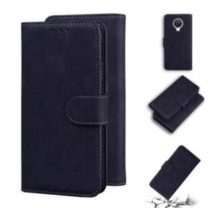 For Nokia G10 / G20 Skin Feel Pure Color Flip Leather Phone Case(Black) (OEM)