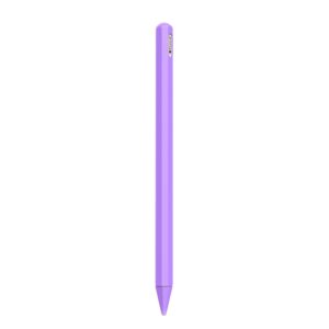 Stylus Pen Silica Gel Protective Case for Apple Pencil 2 (Light Purple) (OEM)