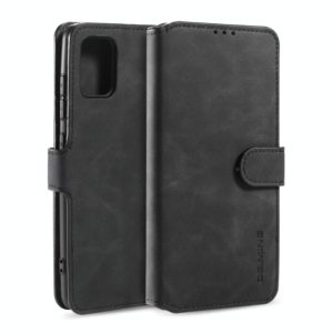 For Galaxy A71 5G DG.MING Retro Oil Side Horizontal Flip Case with Holder & Card Slots & Wallet(Black) (DG.MING) (OEM)