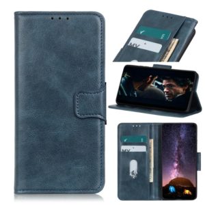 For OnePlus 9 Mirren Crazy Horse Texture Horizontal Flip Leather Case with Holder & Card Slots & Wallet(Blue) (OEM)