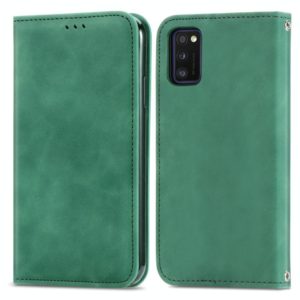 For Samsung Galaxy A01 Core / M01 Core Retro Skin Feel Business Magnetic Horizontal Flip Leather Case with Holder & Card Slots & Wallet & Photo Frame(Green) (OEM)