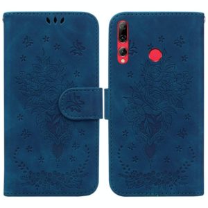 For Huawei P Smart+ 2019 / Enjoy 9s Butterfly Rose Embossed Leather Phone Case(Blue) (OEM)