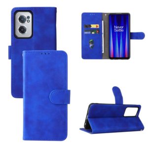 For OnePlus Nord CE 2 5G Skin Feel Magnetic Flip Leather Phone Case(Blue) (OEM)
