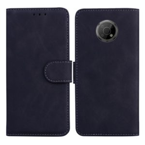 For Nokia G300 Skin Feel Pure Color Flip Leather Phone Case(Black) (OEM)
