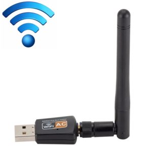 600Mbps 2.4GHz + 5Hz AC Dual Band USB WIFI Adapter with Antenna (OEM)