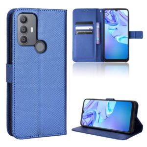For TCL 30 SE / 30 E / 306 / Sharp Aquos V6 Diamond Texture Leather Phone Case(Blue) (OEM)