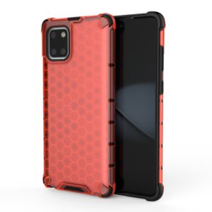 For Galaxy Note10 Lite Shockproof Honeycomb PC + TPU Case(Red) (OEM)